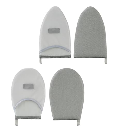 SUCHUANGUANG 2-teiliges Set Mini-Bügelhandschuhe handgehaltene hitzebeständige Bügelunterlage Brettbezug mit Fingerschlaufe für einfaches Bügeln von Stoff von SUCHUANGUANG