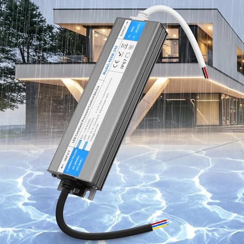 SUCIKORIO 120 Stück LED Trafo 24V 400W Wasserdicht IP67 LED Transformator AC 230V auf DC 24 Volt 16,7A Ultra Dünn Konstante Spannung LEDs Treiber Netzteil 24V Schalt Niedervolttrafo von SUCIKORIO