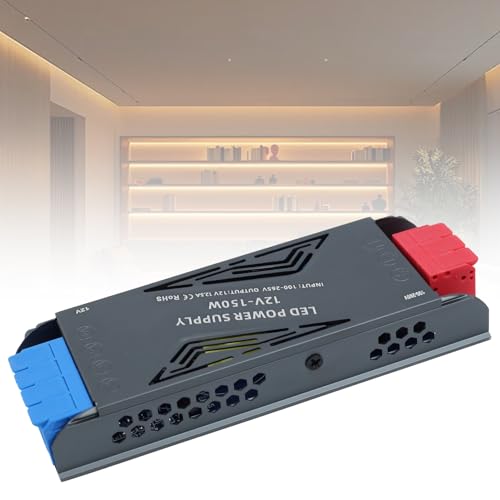SUCIKORIO 12V Netzteil LED Trafo 150W LED Transformator 230V auf 12V 12,5A Schlank Konstante Spannung LED Treiber Netzteil 12V Ultra Dünn Niedervolttrafo für LED Lampen, LED Streifen von SUCIKORIO