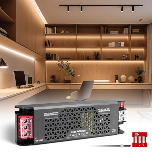 SUCIKORIO LED Trafo Dimmbar 12V 100W Transformator AC 230V auf DC 12 Volt 8,3A Ultra Dünn Konstante Spannung Led Treiber Netzteil 12V Schalt Niedervolttrafo für Led Streifen, Halogenlampen SUCIKORIO LED Trafo Dimmbar 12V 100W Transformator AC 230V auf DC 12 Volt 8,3A Ultra Dünn Konstante Spannung Led Treiber Netzteil 12V Schalt Niedervolttrafo für Led Streifen, Halogenlampen von SUCIKORIO