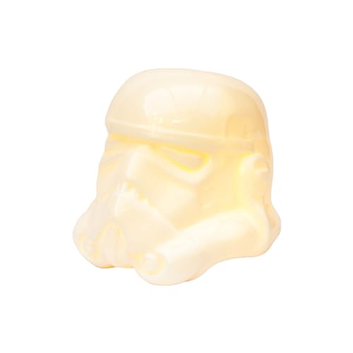 Original Stormtrooper Helm Tischlampe | Keramik-Tischlampen | LED-Lampe & Nachttischlampen | Schlafzimmerzubehör für Jungen | Zubehör für Gaming-Schreibtische | Warmes USB-Licht und Stimmungslicht von SUCK UK