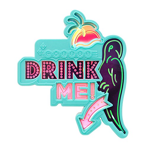 Suck UK SK DM2 blinkende Parrot Drink Topper, Drink Me, 8.2 x 9.5 x 2 cm von SUCK UK