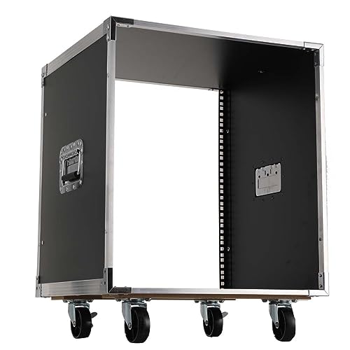 SUDEG 12HE Netzwerkschrank, Rack Server,Serverschrank,Rack Schrank,Computerschrank mit 4 Rollen für Serverraum oder Büro,500×500×530mm von SUDEG