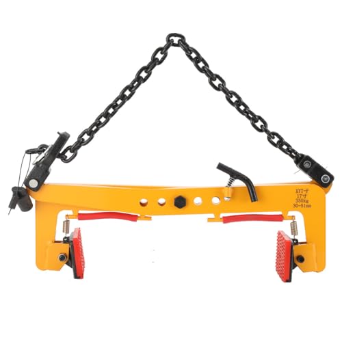 SUDEG Versetzzange Bordsteinzange Hebezange Bordstein Steinträger Heber Steingreifer, Bordsteinträger Steinzange Pflastersteinzange Pflasterträger, Verstellbare Öffnung 30-51cm von SUDEG