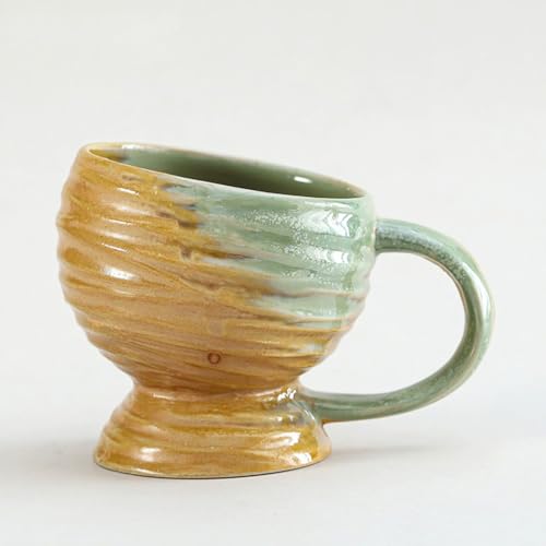 SUDOCA 400 ml Vintage-Keramikbecher Kaffee- und Bierbecher großer multifunktionaler Steinzeugbecher einzigartige Glasurkunst für das Home Office,C SUDOCA 400 ml Vintage-Keramikbecher Kaffee- und Bierbecher großer multifunktionaler Steinzeugbecher einzigartige Glasurkunst für das Home Office,C von SUDOCA