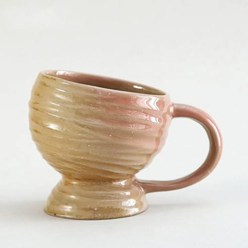 SUDOCA 400 ml Vintage-Keramikbecher Kaffee- und Bierbecher großer multifunktionaler Steinzeugbecher einzigartige Glasurkunst für das Home Office,D SUDOCA 400 ml Vintage-Keramikbecher Kaffee- und Bierbecher großer multifunktionaler Steinzeugbecher einzigartige Glasurkunst für das Home Office,D von SUDOCA