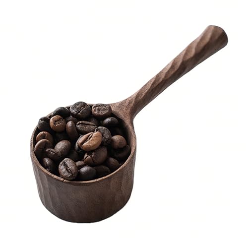 SUDOCA Handgefertigter Kaffeelöffel aus schwarzem Walnussholz – Messlöffel für Kaffeebohnen und losen Tee, Barista-Werkzeug aus Massivholz,A SUDOCA Handgefertigter Kaffeelöffel aus schwarzem Walnussholz – Messlöffel für Kaffeebohnen und losen Tee, Barista-Werkzeug aus Massivholz,A von SUDOCA