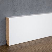 Südbrock - Sockelleiste weiß mdf foliert 16x70 ral 9016 Modern Weiße Fußleiste Laminat von SÜDBROCK