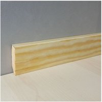 Südbrock - Sockelleiste Holz Kiefer 16 x 60 mm Fussleiste Unbehandelt Massivholz Parkett von SÜDBROCK