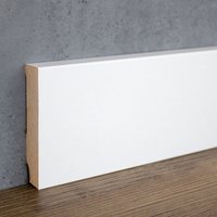 Sockelleiste weiß mdf foliert 16x80 ral 9016 Weiße Fußleiste Laminat Modern von SÜDBROCK