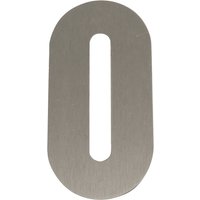 Südmetall Hausnummer, 0, Silber, Edelstahl, 15,7 x 22,7 x 1,8 cm - silberfarben von Südmetall
