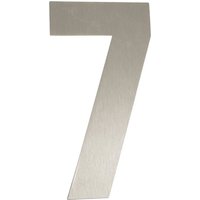 Südmetall Hausnummer, 7, Silber, Edelstahl, 15,7 x 22,7 x 1,8 cm - silberfarben von Südmetall