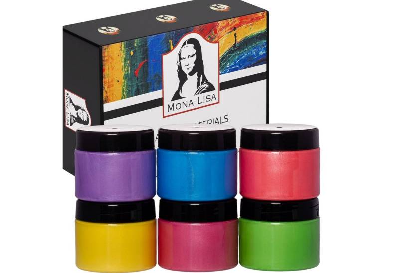 SÜDOR Acrylfarbe Acrylfarben Set Metallic Effekt 6x125 ml (750ml) von SÜDOR