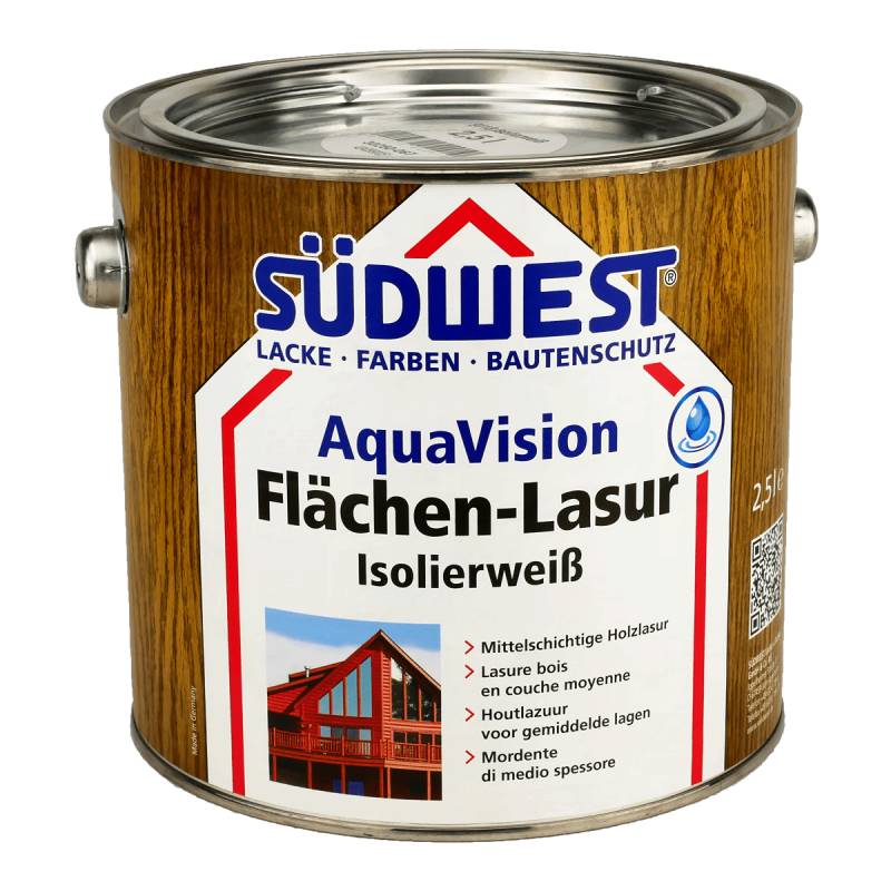 SÜDWEST AquaVision® Flächen-Lasur Holzlasur von SÜDWEST