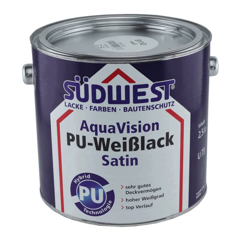 SÜDWEST AquaVision PU-Weißlack Satin seidenglänzend von SÜDWEST