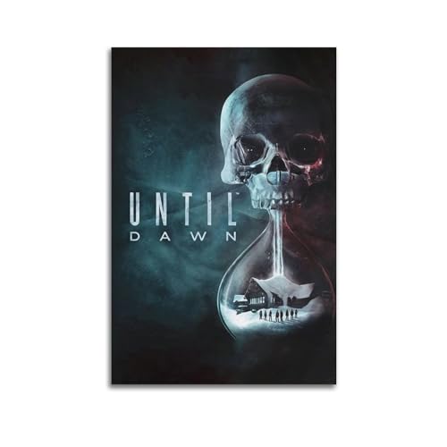 SUEJGUSJLU Poster mit Videospiel-Motiv "Until Dawn", dekoratives Gemälde, Leinwand, Wandposter und Kunstdruck, moderne Familienschlafzimmer-Dekoration, Poster, 30 x 45 cm von SUEJGUSJLU