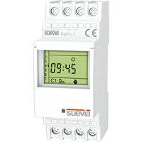 Suevia - Zeitschaltuhr für Hutschiene DigiPro 2 2 Wechsler 16 a 250 v/ac Tagesprogramm, Wochenprogram von SUEVIA