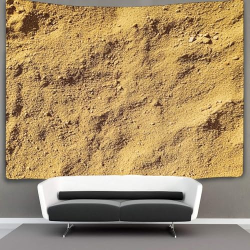 SUFFERBOW 3D Druck Sand Beige Wandteppiche Poster Ornament Wandbehang Wandteppich Raumteiler Vorhang Für Jungen Mädchen Raumdekoration Tapisserie 180cmx230cm von SUFFERBOW