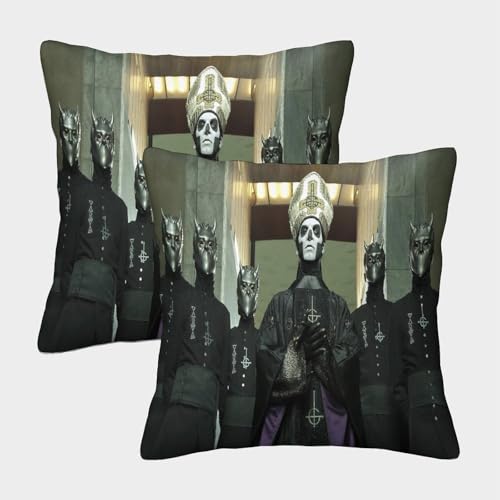 SUFFERBOW Gespenst B.C Kuschelige Kissenbezug 2er Set Für Kinder - Geist Band Für Sofa Mit Niedlichen Designs, Perfekt Für Kinderzimmer Waschmaschinenfest 40x40cm SUFFERBOW Gespenst B.C Kuschelige Kissenbezug 2er Set Für Kinder - Geist Band Für Sofa Mit Niedlichen Designs, Perfekt Für Kinderzimmer Waschmaschinenfest 40x40cm von SUFFERBOW