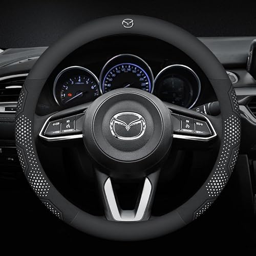 SUGNAYS Auto Lenkradbezug, für Mazda CX-5 cx5 3 6 cx-9 cx9 CX-3 Speed 3 5 Mode Anti-Rutsch Schweißabsorbierende Atmungsaktive Auto Innenraum Lenkrad SchutzhüLle,C von SUGNAYS