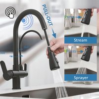 Touch-Sensor Küchenarmatur mit 2 Strahlarten 360° drehbare Küchenspüle Wasserhahn zur Wasseraufbereitung in Filtration Touch-Sensor Küchenarmatur mit 2 Strahlarten 360° drehbare Küchenspüle Wasserhahn zur Wasseraufbereitung in Filtration von SUGUWORD