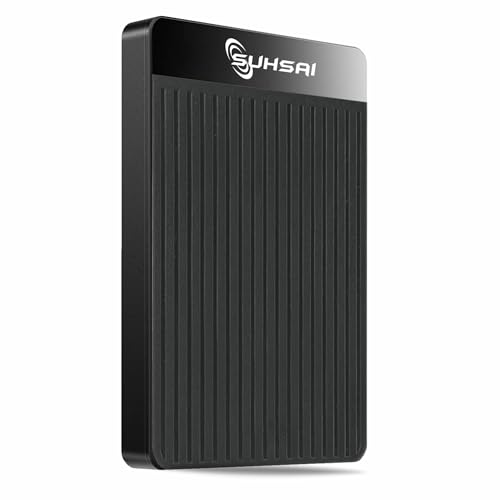 SUHSAI Tragbare Externe Festplatte USB 3.1, 2,5-Zoll- speicherung im Taschenformat, 320 Festplatte, schlanke Festplatte, kompatibel mit MacBook, PC, Laptop, Desktop, Chromebook (schwarz) von SUHSAI