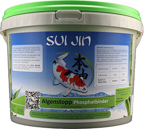 AlgenStopp Phophatbinder für 250.000 L (5000 ml) (€42,49/kg) von SUI JIN Teichprodukte
