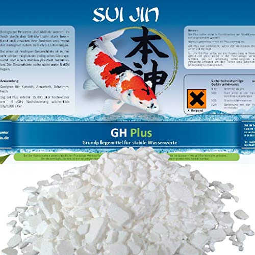 GH Plus - 25 kg FLOCKEN Gesamthärte Teich Wasseraufbereiter von SUI JIN Teichprodukte