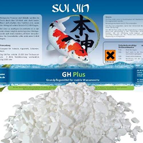 SUI JIN Teichprodukte GH Plus - 4,5 kg FLOCKEN Gesamthärte Wasseraufbereiter von SUI JIN Teichprodukte