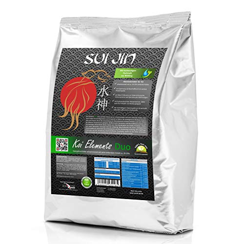 SUI JIN Teichprodukte Koi Elements Duo - Swim + Sink Koifutter Fischfutter Ganzjahresfutter Weizenkeime (2kg) von SUI JIN Teichprodukte