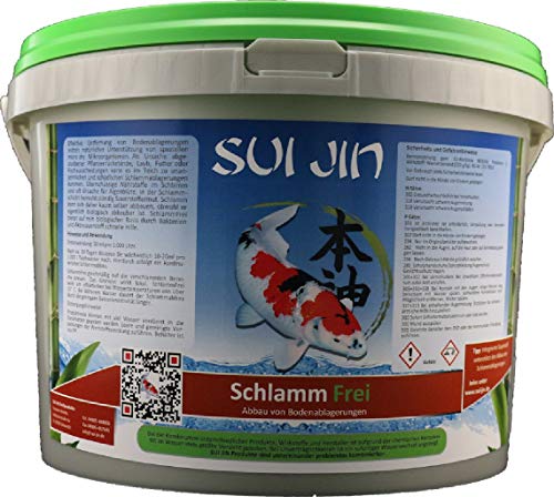 Schlamm Frei 5L für 150.000L Schlammentferner Schlammsauger Blätter Algen von SUI JIN Teichprodukte