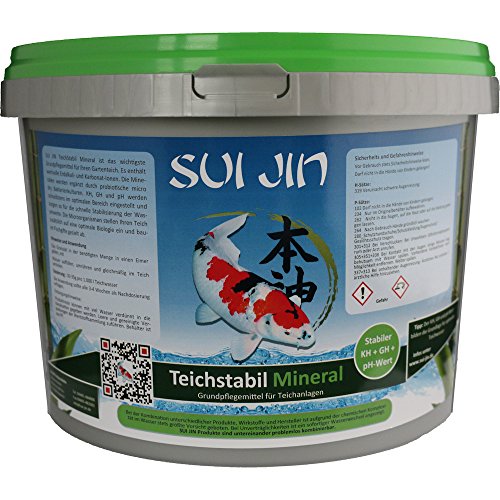 TeichStabil Mineral (2,5kg) - für 75.000 Liter Teichwasser ph-Wert, KH, GH von SUI JIN Teichprodukte