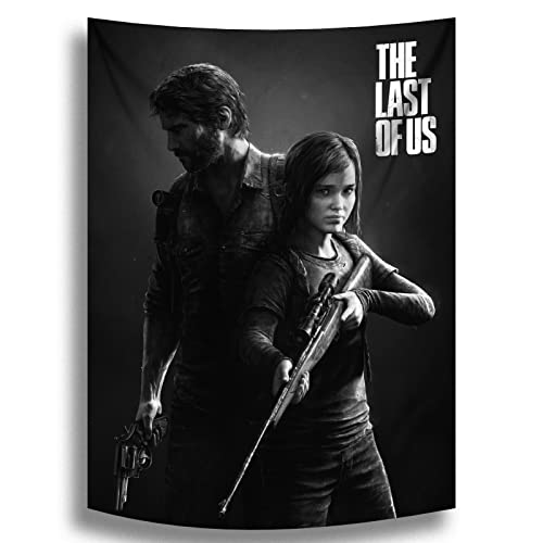 SUIBIAN Wandteppich "The Last of Us", Ellie and Joel, Wandposter zum Aufhängen, Dekoration für Schlafzimmer, Wohnheim, cool, für Party, Kunst, Wandteppich von SUIBIAN