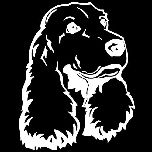 SUIFENG Aufkleber 12.6 x 16 cm Cocker Spaniel Hund Auto Aufkleber Schöne Vinyl Aufkleber Auto Styling Motorrad Dekoration Schwarz/Silber SUIFENG Aufkleber 12.6 x 16 cm Cocker Spaniel Hund Auto Aufkleber Schöne Vinyl Aufkleber Auto Styling Motorrad Dekoration Schwarz/Silber von SUIFENG