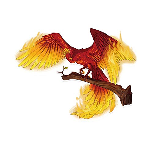 SUIFENG Aufkleber 14.4 X 11 cm Coolste Edle Goldene Phönix Flamme Fliegende PVC Fenster Dekoration Auto Aufkleber SUIFENG Aufkleber 14.4 X 11 cm Coolste Edle Goldene Phönix Flamme Fliegende PVC Fenster Dekoration Auto Aufkleber von SUIFENG