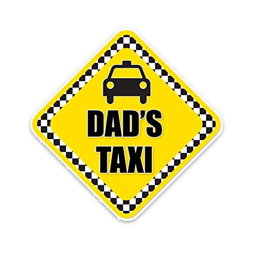 SUIFENG Aufkleber 15 X 15Cm Cartoon Dad's Taxi Retro-Reflektierende Autofenster Aufkleber Aufkleber Zubehör Spaß Auto-Styling SUIFENG Aufkleber 15 X 15Cm Cartoon Dad's Taxi Retro-Reflektierende Autofenster Aufkleber Aufkleber Zubehör Spaß Auto-Styling von SUIFENG
