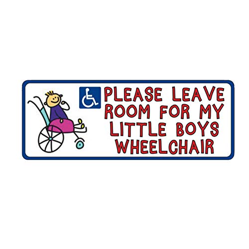 SUIFENG Aufkleber 15.2Cm X 5.7Cm Lustiger Behinderter Junge Behinderung Mobilität Rollstuhl PVC Autoaufkleber von SUIFENG