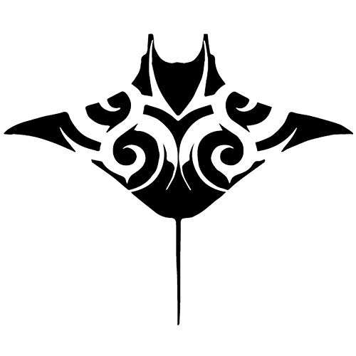 SUIFENG Aufkleber 15.5 cm X 12.9 cm Autoaufkleber Manta Ray Fisch Sea Life Seashore Ocean Beach Vinyl Aufkleber Schwarz/Silber SUIFENG Aufkleber 15.5 cm X 12.9 cm Autoaufkleber Manta Ray Fisch Sea Life Seashore Ocean Beach Vinyl Aufkleber Schwarz/Silber von SUIFENG