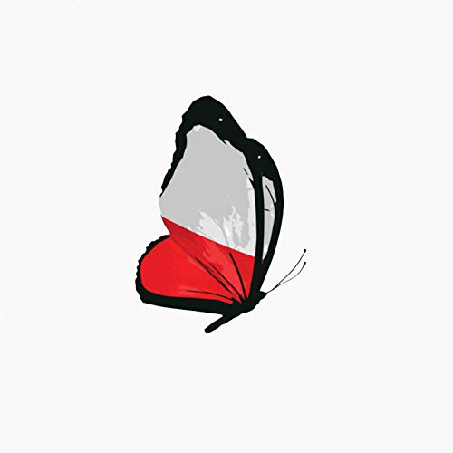 SUIFENG Aufkleber 8.2 cm X 11.3 cm Polen Flagge Schmetterling Lnterest Autofenster Reflektierende Autoaufkleber SUIFENG Aufkleber 8.2 cm X 11.3 cm Polen Flagge Schmetterling Lnterest Autofenster Reflektierende Autoaufkleber von SUIFENG