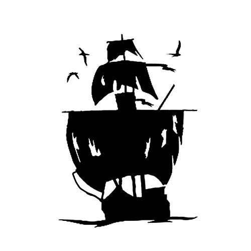 SUIFENG Autoaufkleber 10.7X14.9Cm Piratenschiff Grafik Dekor Auto Styling Aufkleber Vinyl Silhouette Zubehör Motorrad SUIFENG Autoaufkleber 10.7X14.9Cm Piratenschiff Grafik Dekor Auto Styling Aufkleber Vinyl Silhouette Zubehör Motorrad von SUIFENG