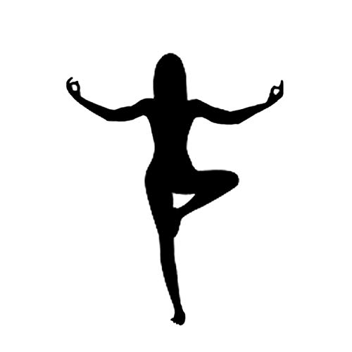 SUIFENG Autoaufkleber 10.9X13.7Cm Mode Dekor Yoga Fitness Vinyl Auto Modellierung Aufkleber Extreme Bewegung Grafik von SUIFENG