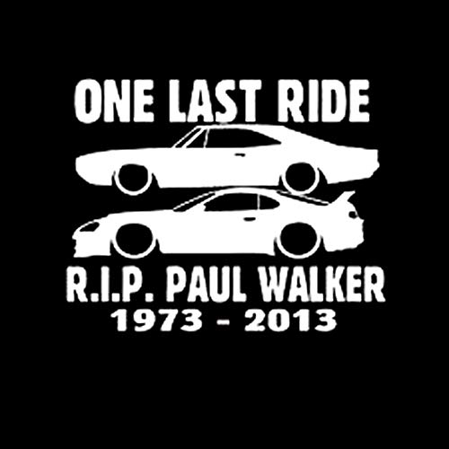 SUIFENG Autoaufkleber 11.6Cmx9.3Cm Autofenster Aufkleber Paul Walker Tribut LKW Aufkleber Rip Schnelle Und Wütende Auto Motorrad Dekorieren Aufkleber von SUIFENG