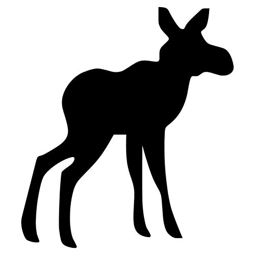 SUIFENG Autoaufkleber 12.7 X 14.3 cm Baby Elch Kalb Schöne Tier Vinyl Auto Aufkleber Persönlichkeit Auto Aufkleber Schwarz/Silber SUIFENG Autoaufkleber 12.7 X 14.3 cm Baby Elch Kalb Schöne Tier Vinyl Auto Aufkleber Persönlichkeit Auto Aufkleber Schwarz/Silber von SUIFENG