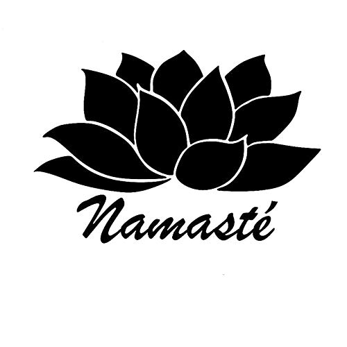 SUIFENG Autoaufkleber 14Cmx9.3Cm Namaste Lotus Flower Hindu Yoga Auto Aufkleber Und Vinyl Aufkleber Reflektierende Auto Styling Aufkleber Schwarz/Splitter SUIFENG Autoaufkleber 14Cmx9.3Cm Namaste Lotus Flower Hindu Yoga Auto Aufkleber Und Vinyl Aufkleber Reflektierende Auto Styling Aufkleber Schwarz/Splitter von SUIFENG
