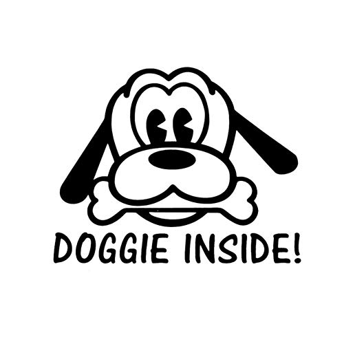 SUIFENG Autoaufkleber 16Cm X 12.8Cm Doggie Inside Truck Windows Haustier Welpe Baby Pluto Beagle Autoaufkleber Schwarz/Silber SUIFENG Autoaufkleber 16Cm X 12.8Cm Doggie Inside Truck Windows Haustier Welpe Baby Pluto Beagle Autoaufkleber Schwarz/Silber von SUIFENG