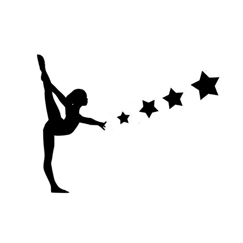 SUIFENG Autoaufkleber 17Cm X 12.9Cm Interessante Gymnastik Sport Silhouette Vinyl Auto Aufkleber Dekor Schwarz/Silber SUIFENG Autoaufkleber 17Cm X 12.9Cm Interessante Gymnastik Sport Silhouette Vinyl Auto Aufkleber Dekor Schwarz/Silber von SUIFENG