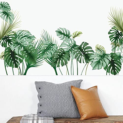 Monstera Blatt Wandaufkleber Für Wohnzimmer Schlafzimmer Sofa TV Hintergrund Dekor Wandbilder Abziehbilder Hause Dekorative Tapeten von SUIHONG