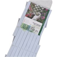 Suinga - 100 x 200 cm weißes PVC-Gitter, für Weinreben. Nützlich für Gärten, Zäune, Dekoration, Pflanzenunterstützung von SUINGA