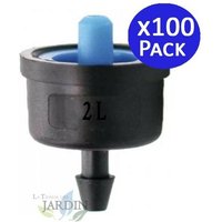 Suinga - 100 Stück Tropfbewässerungsventile 2 Liter/Stunde, automatische Bewässerung, Mikro-Tropfsystem Suinga - 100 Stück Tropfbewässerungsventile 2 Liter/Stunde, automatische Bewässerung, Mikro-Tropfsystem von SUINGA