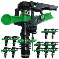 25 Stück Sprinkler Sektorbewässerungssprinkler für die Landwirtschaft 1/2'', 6 bis 12 Meter 25 Stück Sprinkler Sektorbewässerungssprinkler für die Landwirtschaft 1/2'', 6 bis 12 Meter von SUINGA